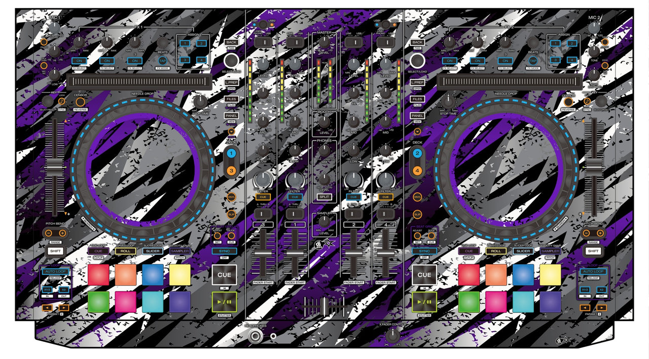 Denon DJ MC 7000 Skin Sparkasm Purple