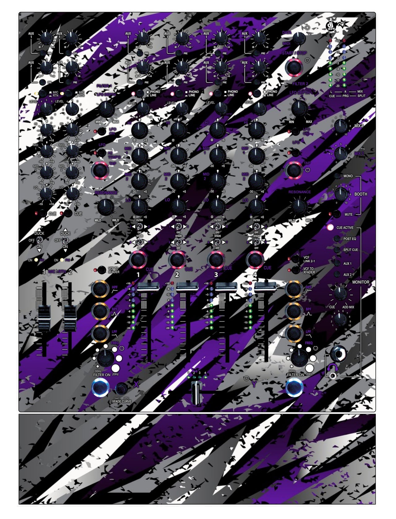 Allen and Heath XONE 92 Skin Sparkasm Purple