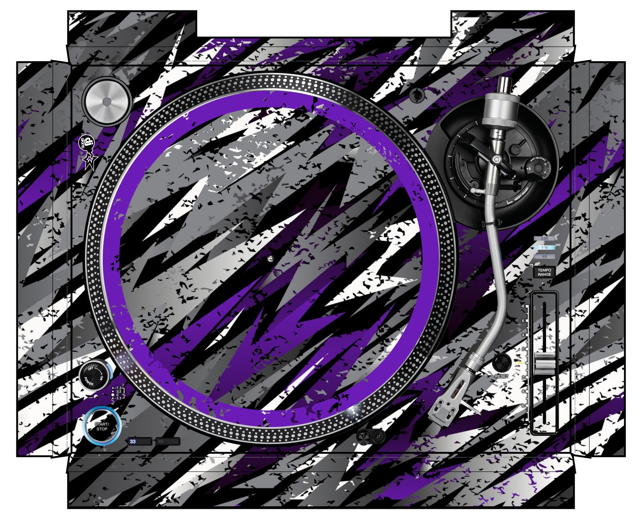 Pioneer DJ PLX 1000 Skin Sparkasm Purple