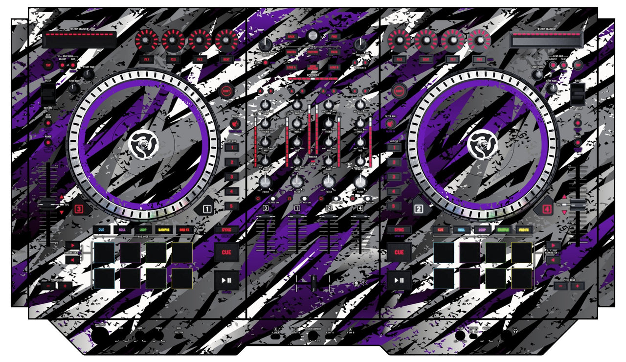 Numark NS 7 II Skin Sparkasm Purple