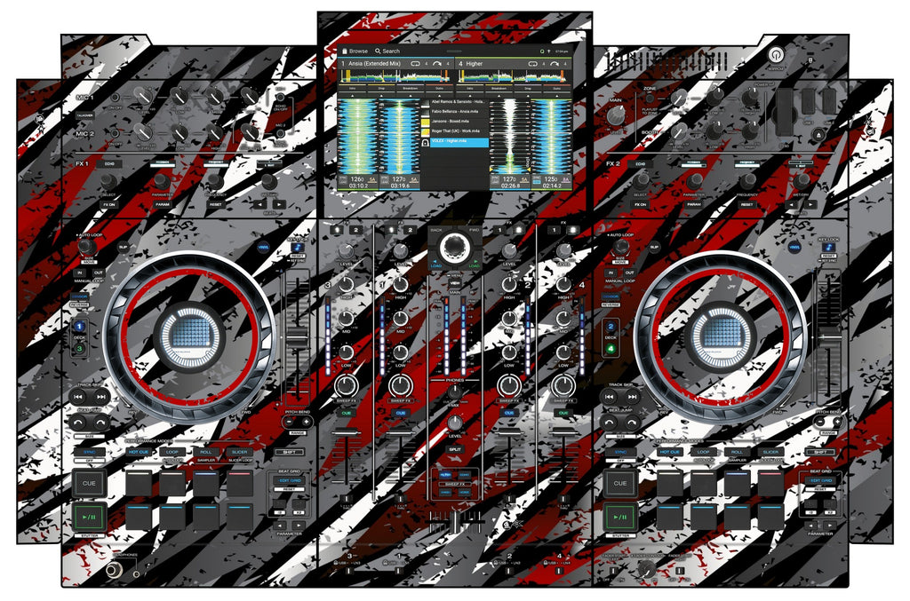 Denon DJ PRIME 4+ Skin Sparkasm Red