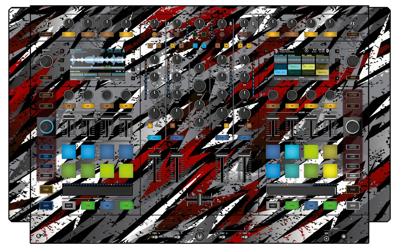 Native Instruments S8 Skin Sparkasm Red