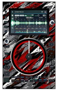 Denon DJ SC 6000 M Skin Sparkasm Red