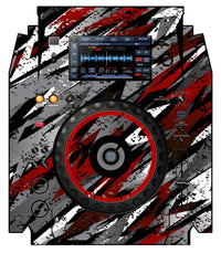 Pioneer DJ XDJ 1000 Skin Sparkasm Red