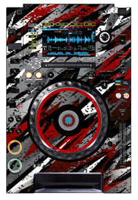 Pioneer DJ CDJ 2000 NEXUS Skin Sparkasm Red