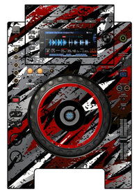 Pioneer DJ CDJ 900 NEXUS Skin Sparkasm Red