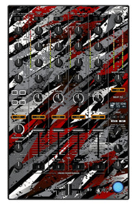 Pioneer DJ DDJ 1000 SRT MIXER Skin Sparkasm Red