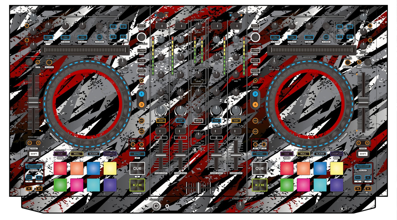 Denon DJ MC 7000 Skin Sparkasm Red