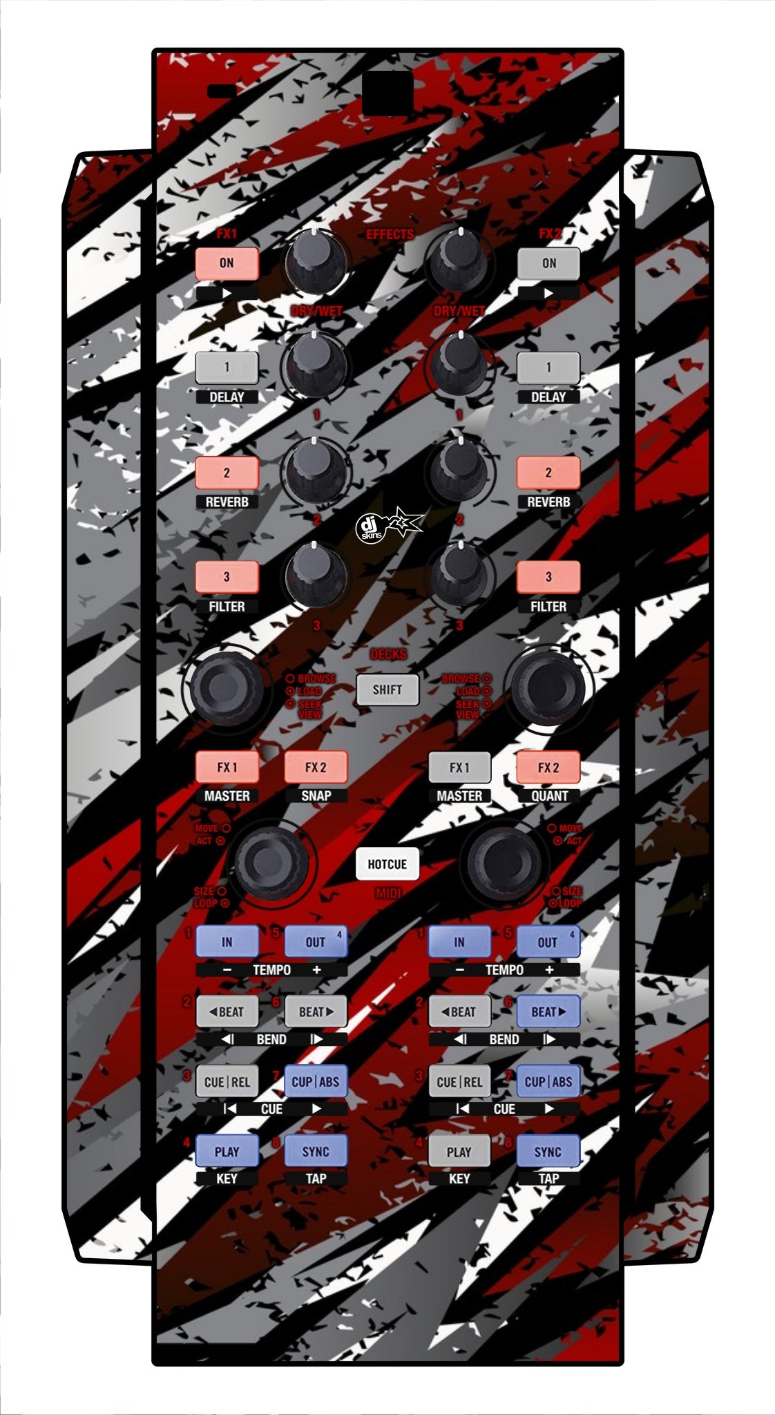 Native Instruments X1 Skin Sparkasm Red