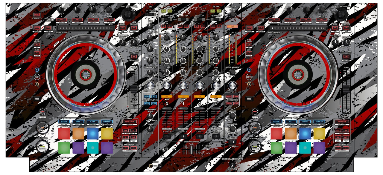 Pioneer DJ DDJ SZ Skin Sparkasm Red