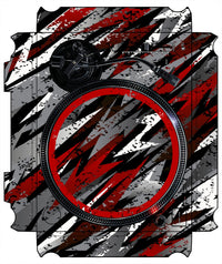 Technics 1200 / 1210 MK7 VERTICAL Skin Sparkasm Red