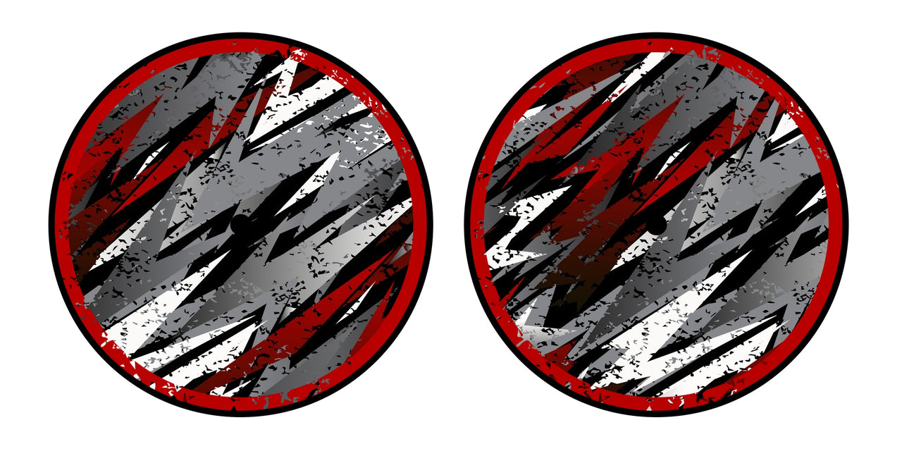 Universal Vinyl Labelsticker (12.5 cm - LARGE) Skin Sparkasm Red