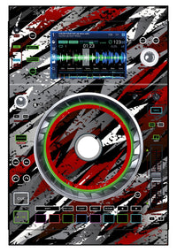 Denon DJ SC 5000 Skin Sparkasm Red
