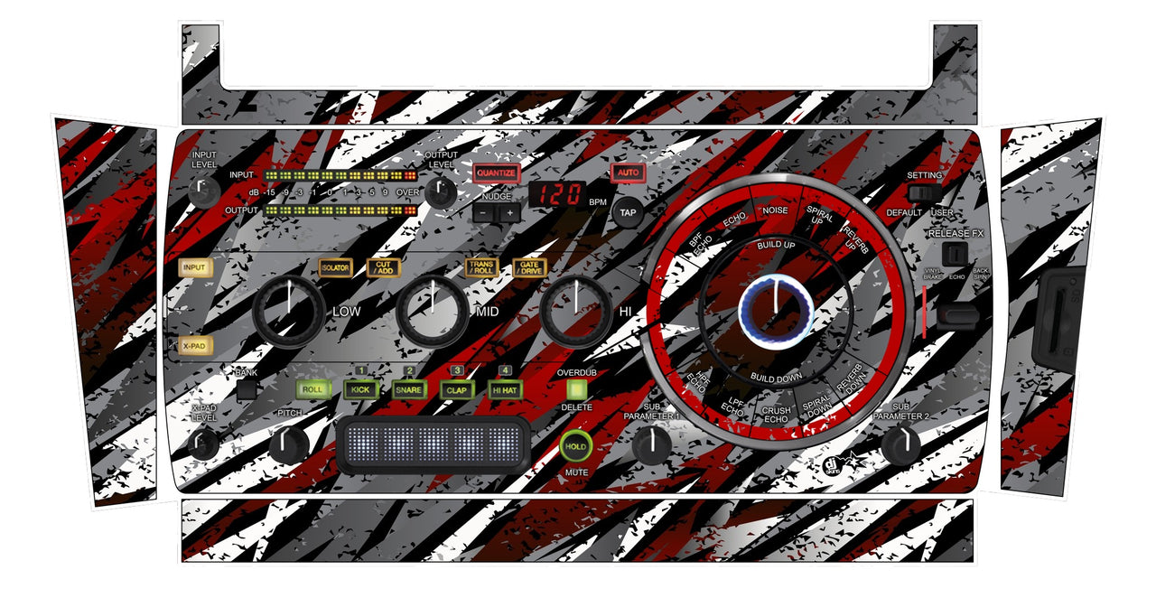 Pioneer DJ RMX 1000 Skin Sparkasm Red