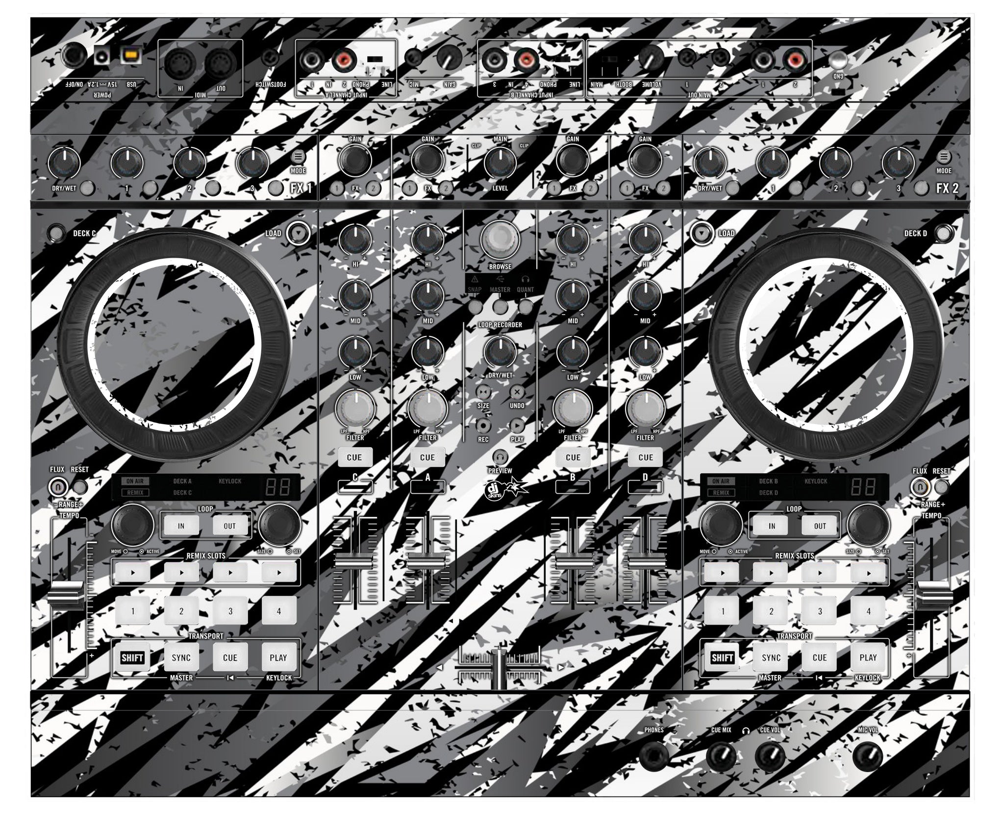 Native Instruments S4 MK2 Skin Sparkasm White