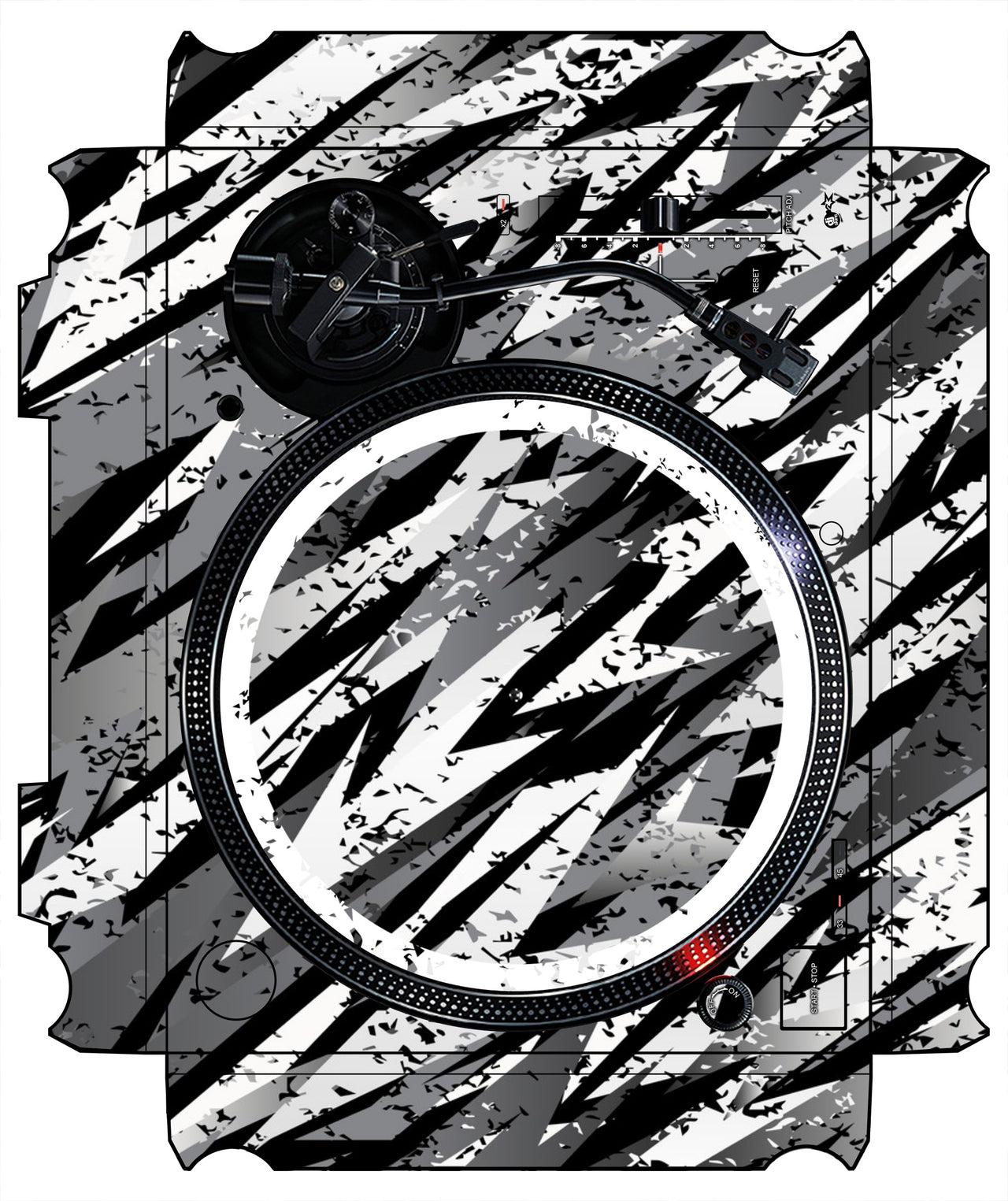 Technics 1200 / 1210 MK7 VERTICAL Skin Sparkasm White