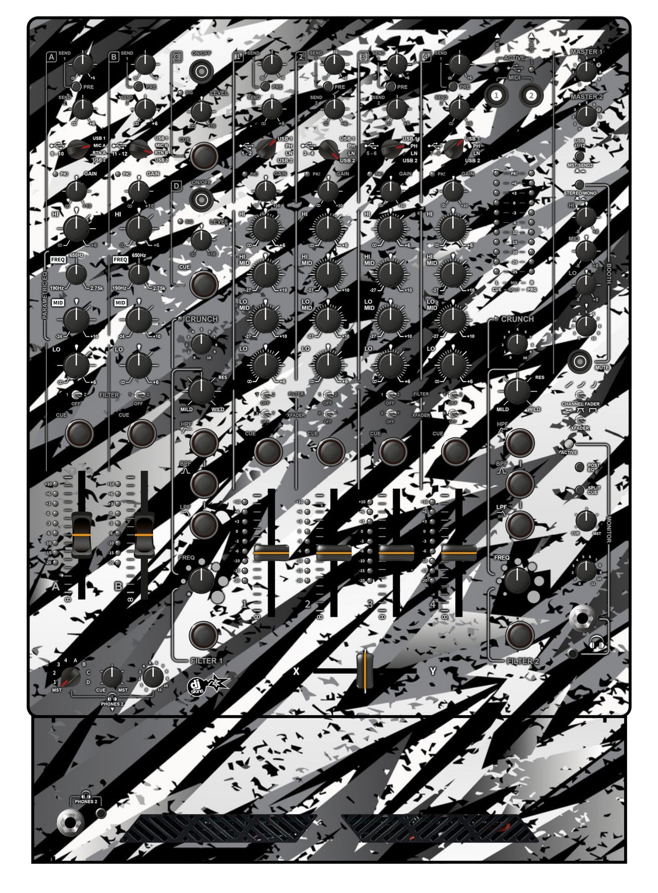 Allen and Heath XONE 96 Skin Sparkasm White