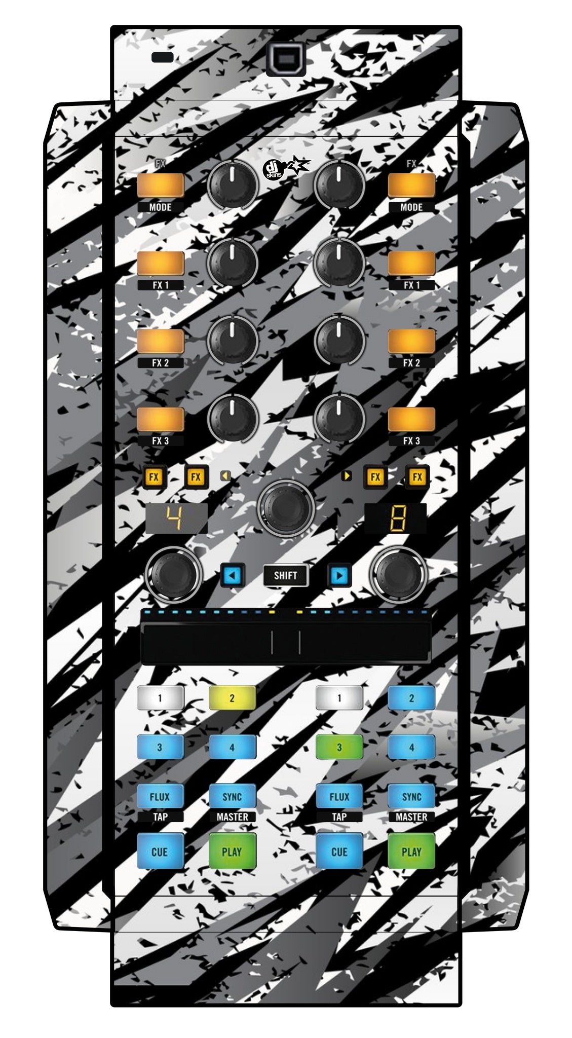 Native Instruments X1 MK2 Skin Sparkasm White