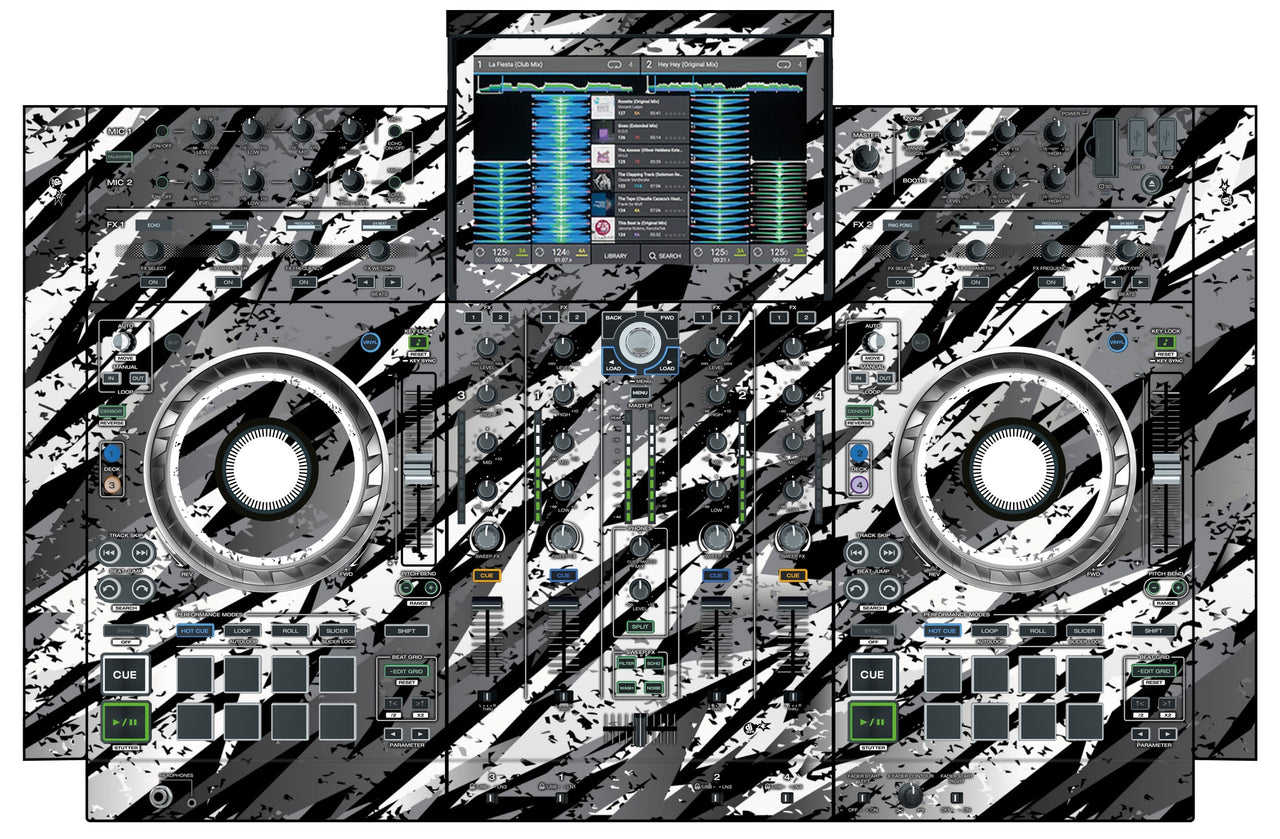 Denon DJ PRIME 4 Skin Sparkasm White