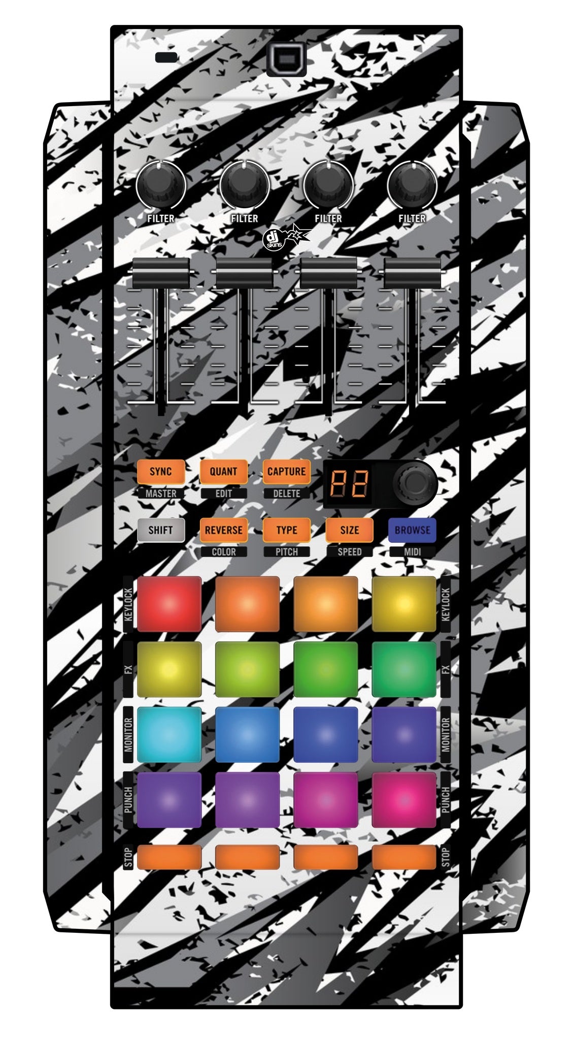 Native Instruments F1 Skin Sparkasm White