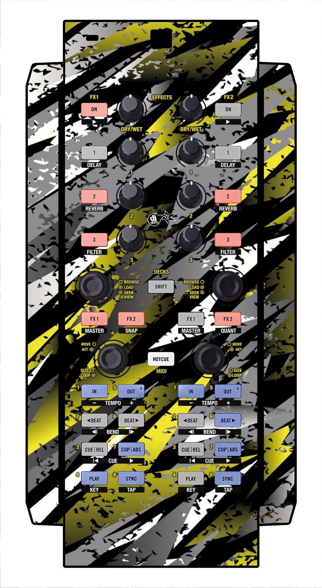 Native Instruments X1 Skin Sparkasm Yellow