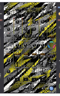 Pioneer DJ DDJ FLX10 MIXER Skin Sparkasm Yellow
