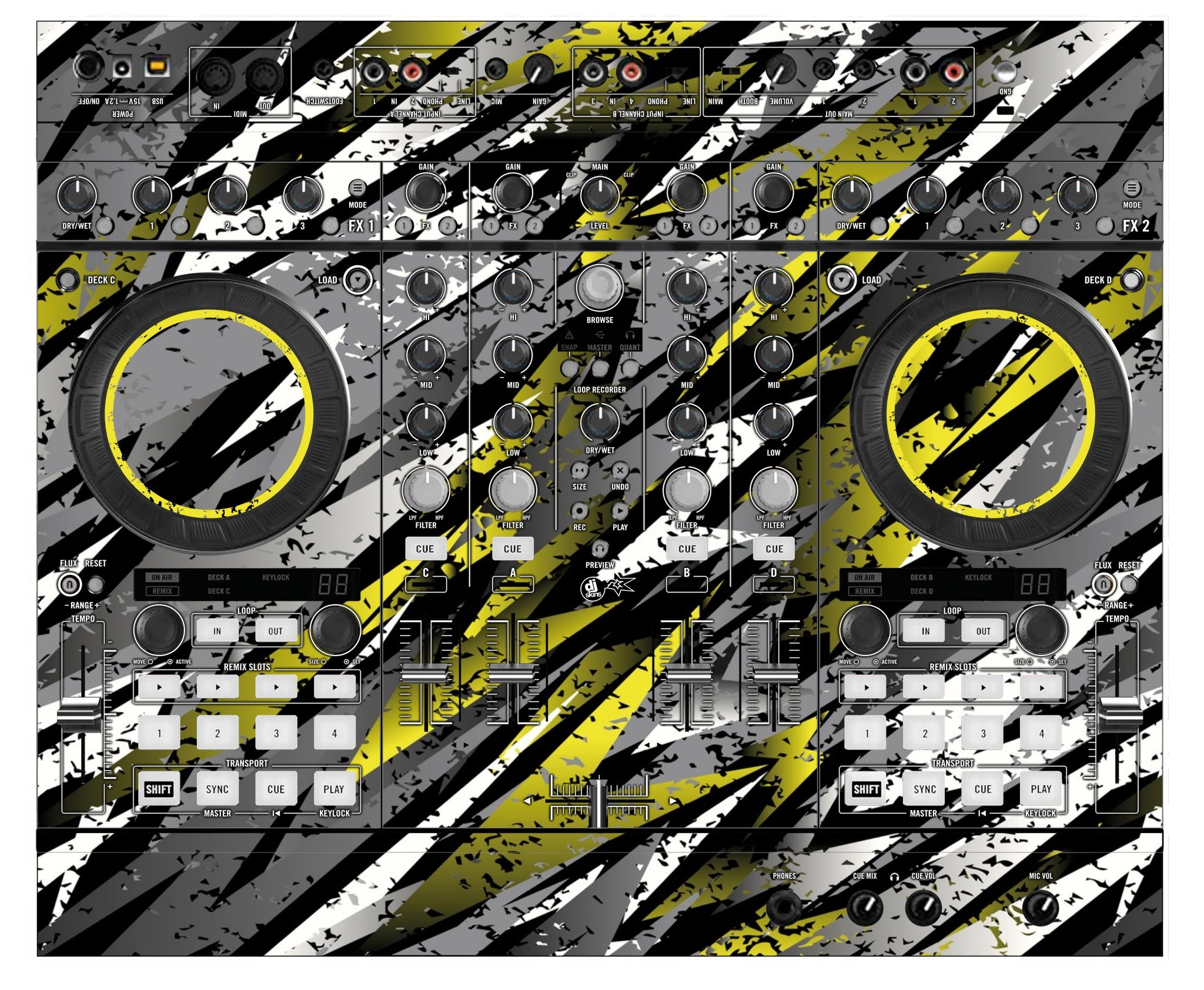 Native Instruments S4 MK2 Skin Sparkasm Yellow