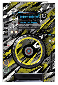 Pioneer DJ CDJ 2000 NEXUS Skin Sparkasm Yellow
