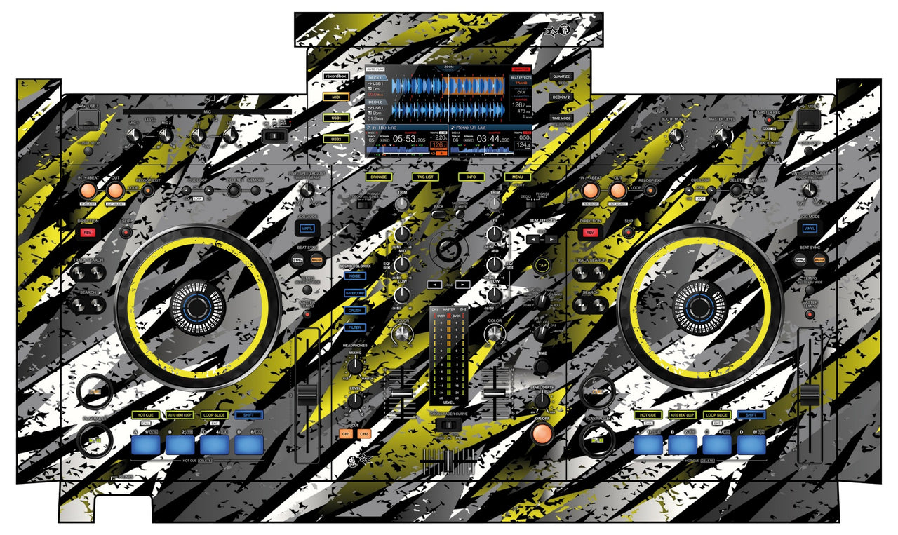 Pioneer DJ XDJ RX Skin Sparkasm Yellow