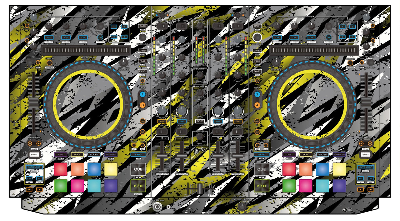 Denon DJ MC 7000 Skin Sparkasm Yellow