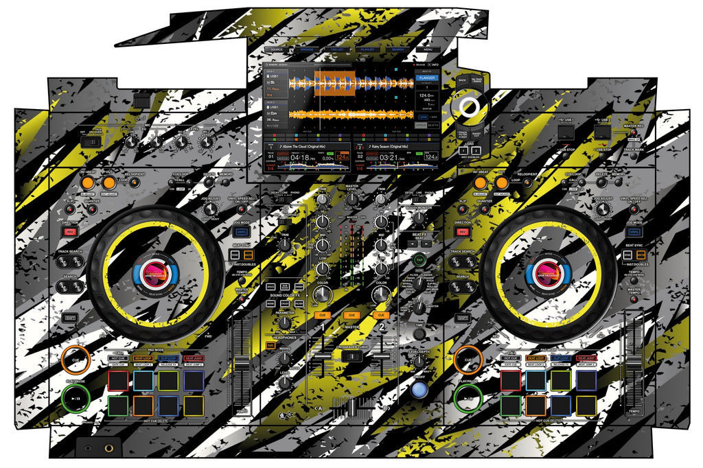 Pioneer DJ XDJ RX 3 Skin Sparkasm Yellow