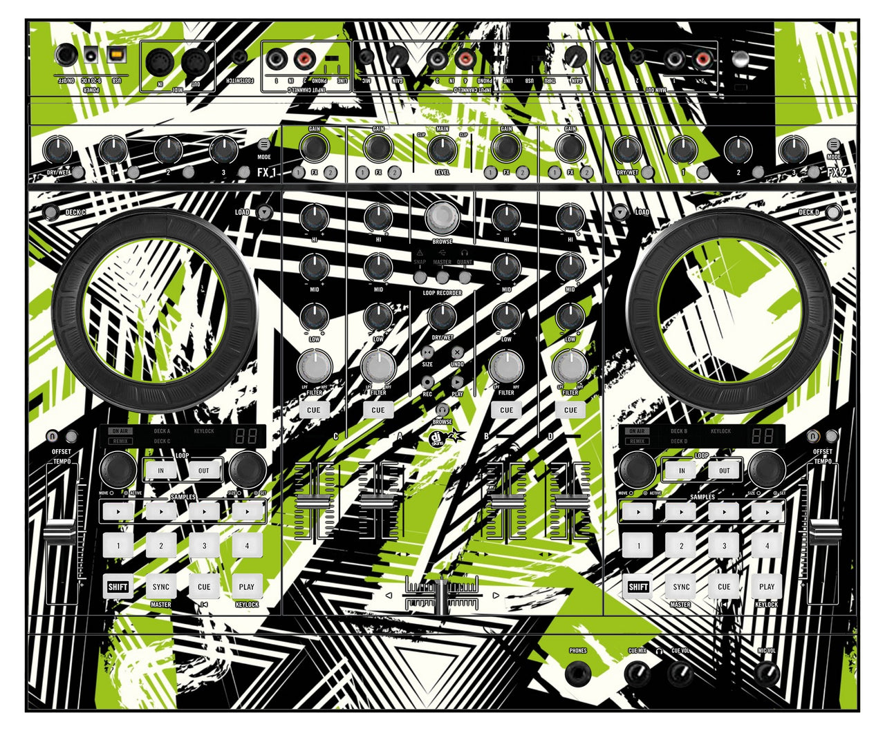 Native Instruments S4 MK1 Skin Spike Green
