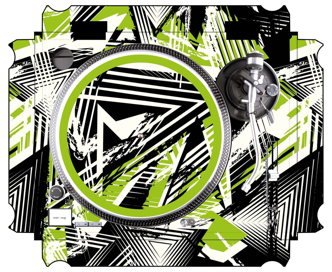 Technics 1200 / 1210 MK2 Skin Spike Green