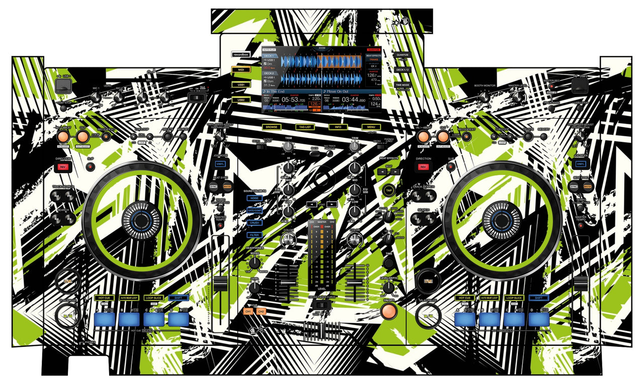 Pioneer DJ XDJ RX Skin Spike Green