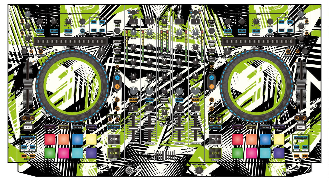 Denon DJ MC 7000 Skin Spike Green