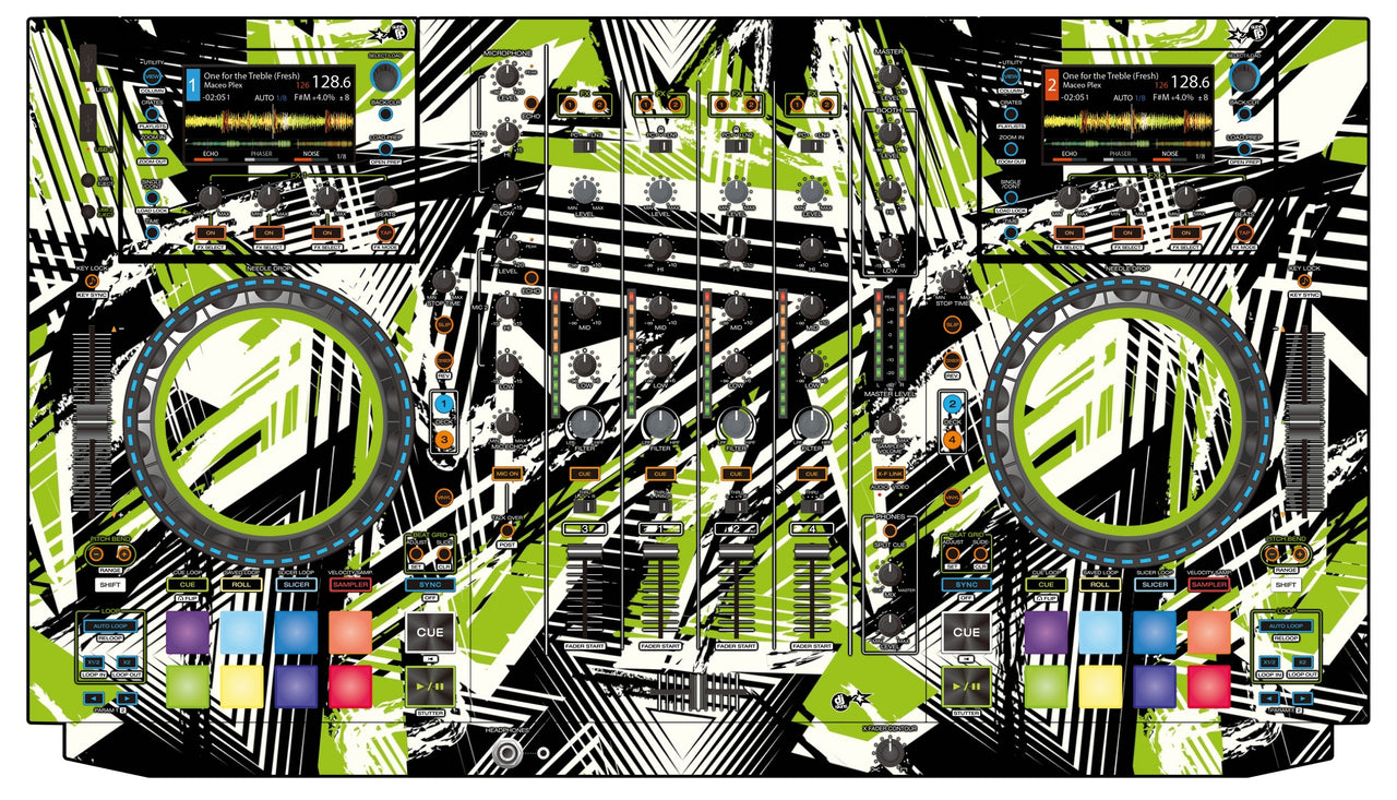Denon DJ MCX 8000 Skin Spike Green