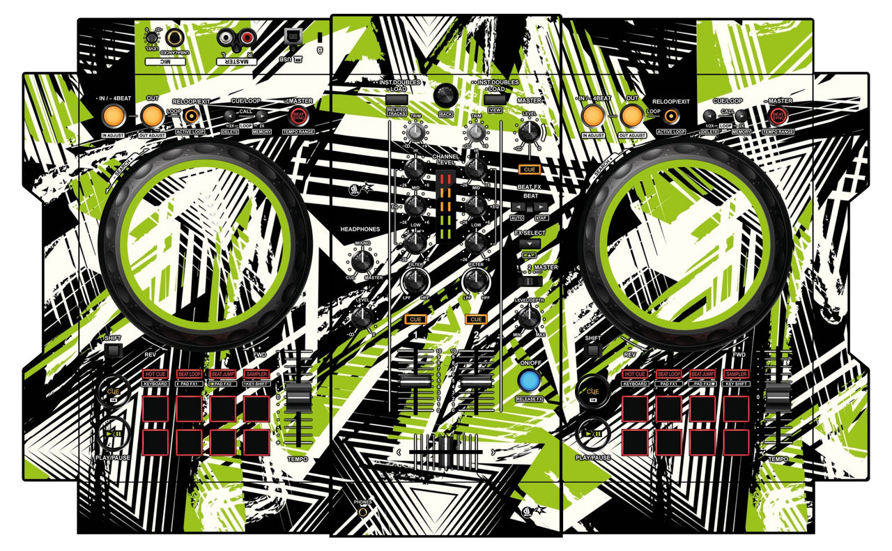 Pioneer DJ DDJ 400 Skin Spike Green