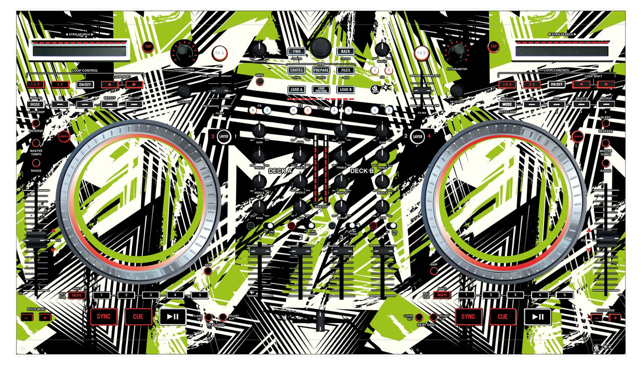 Numark NS 6 Skin Spike Green