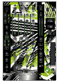 Denon DJ X 1800 Skin Spike Green