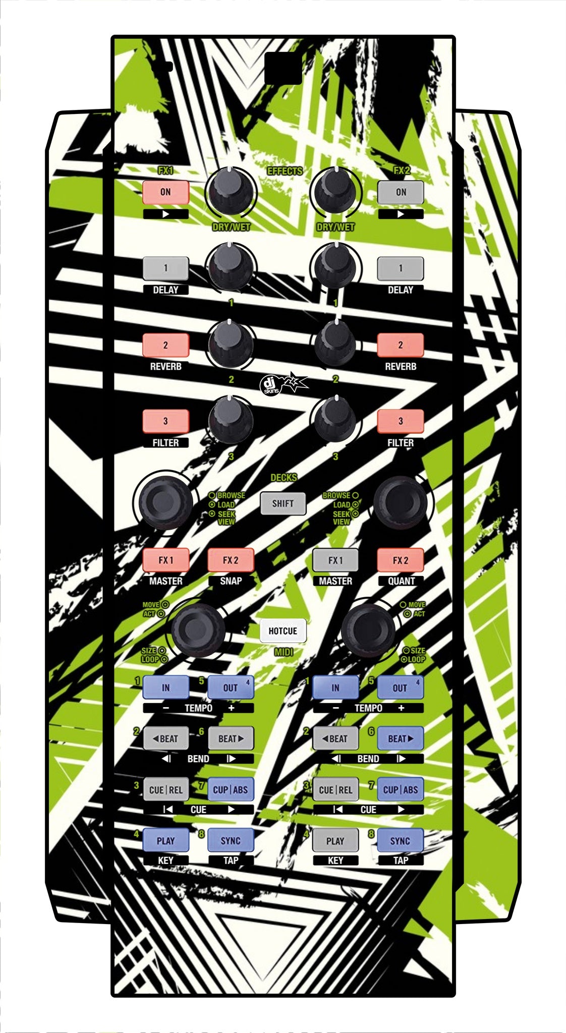 Native Instruments X1 Skin Spike Green