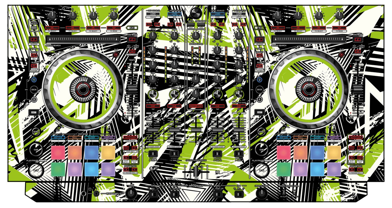 Pioneer DJ DDJ SX Skin Spike Green