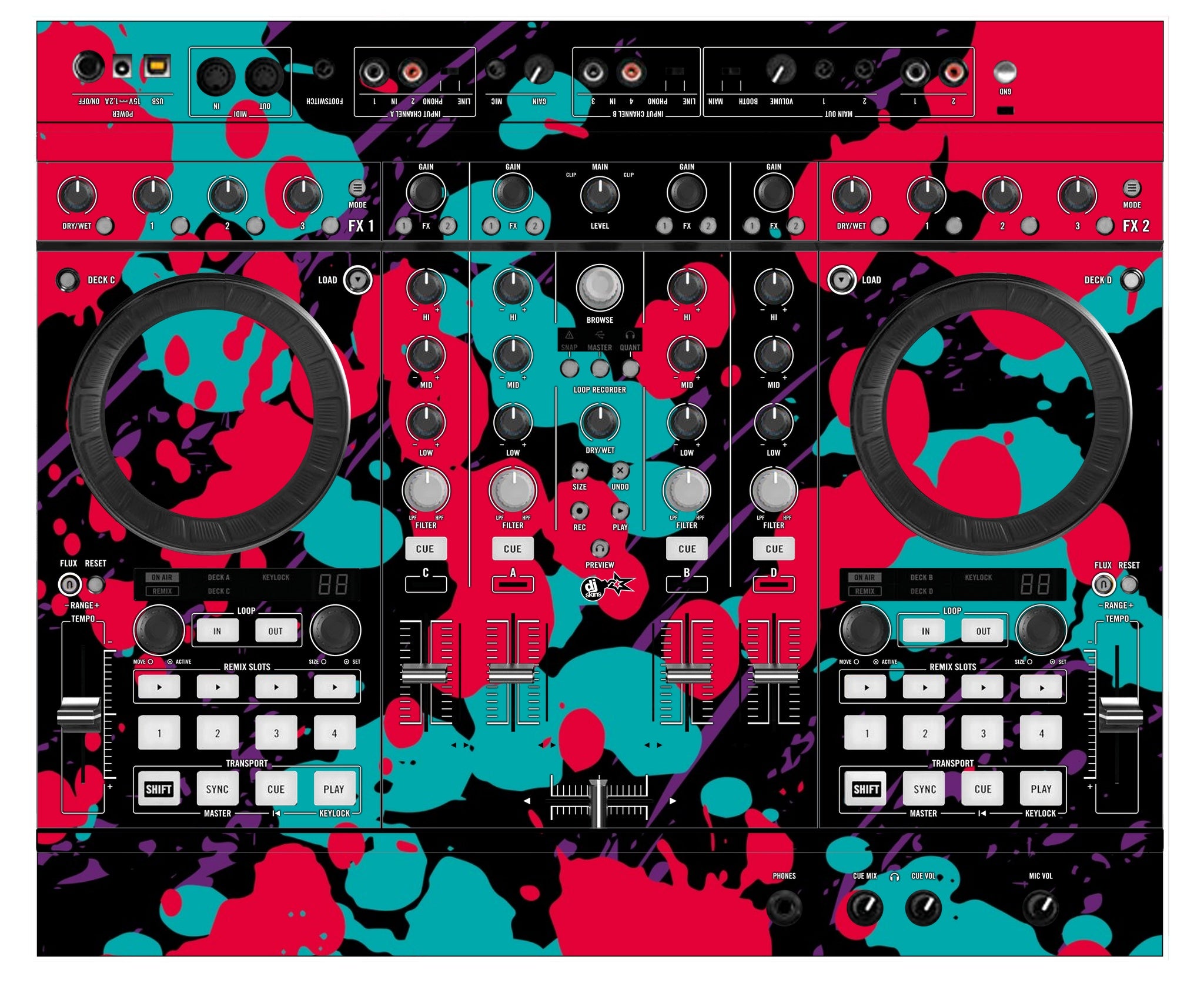 Native Instruments S4 MK2 Skin Splatfest