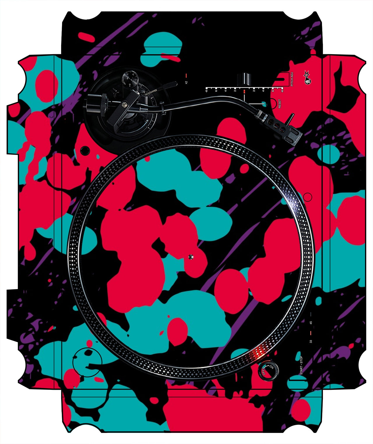 Technics 1200 / 1210 MK7 VERTICAL Skin Splatfest