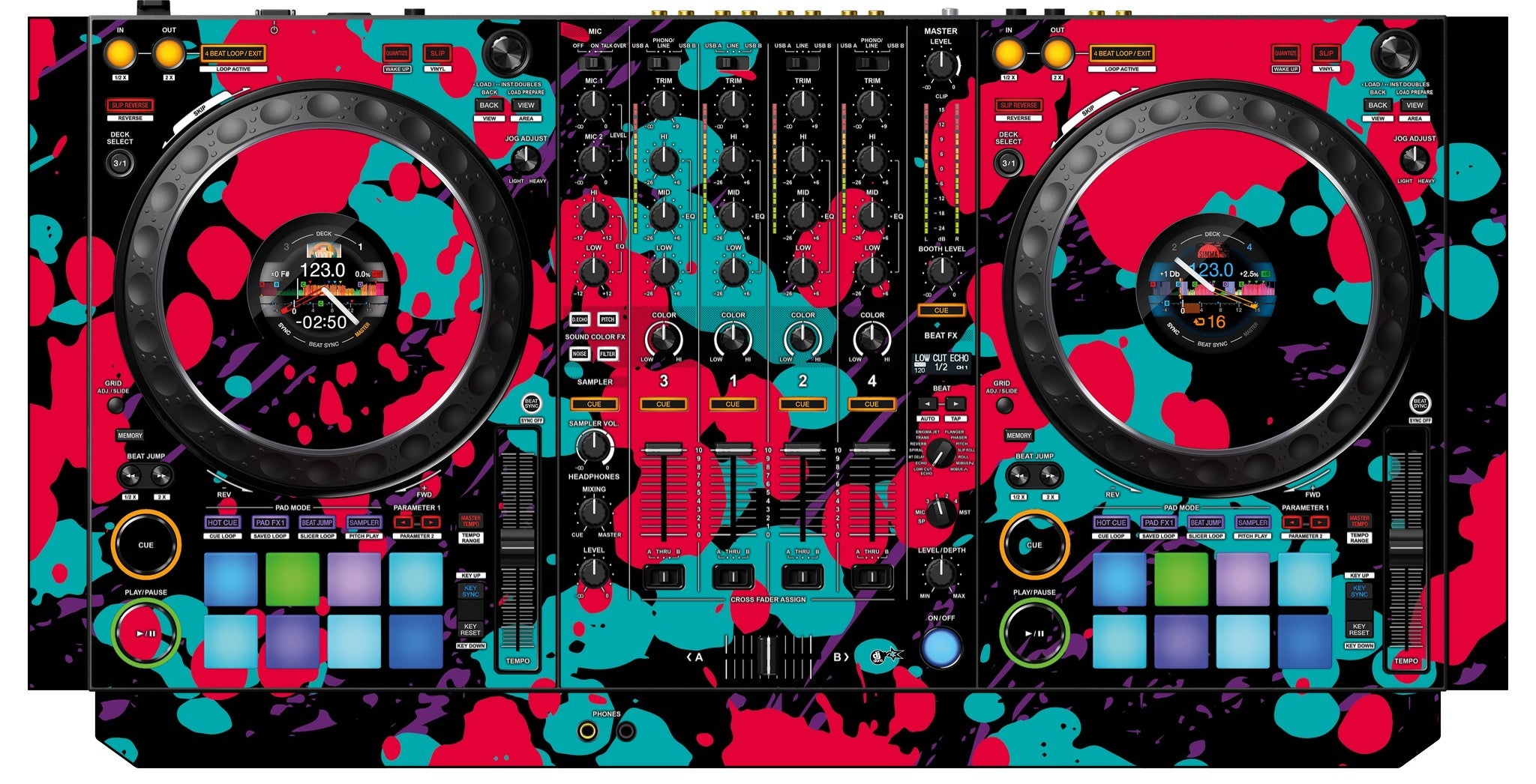 Pioneer DJ DDJ 1000 SRT Skin Splatfest