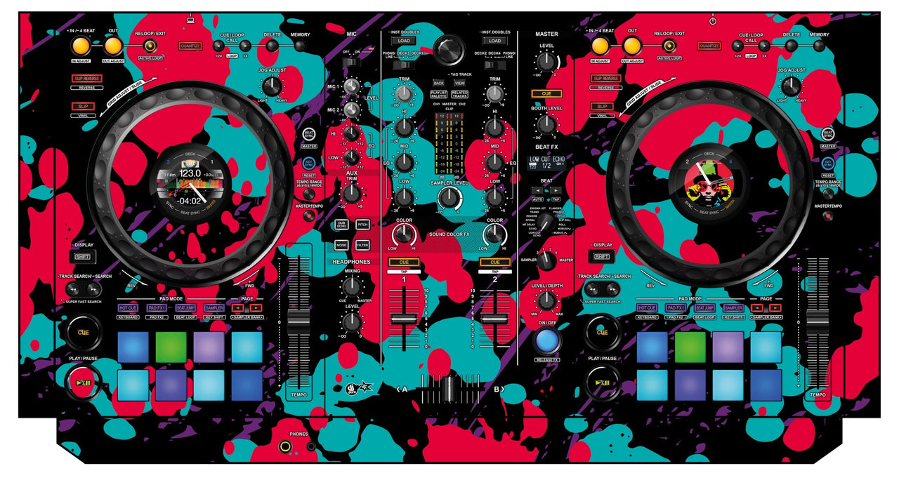 Pioneer DJ DDJ 800 Skin Splatfest