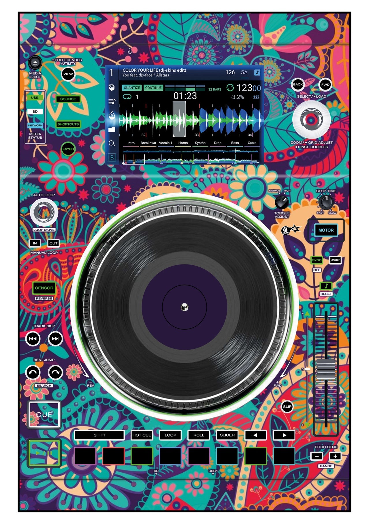 Denon DJ SC 5000 M Skin Springinsfeld