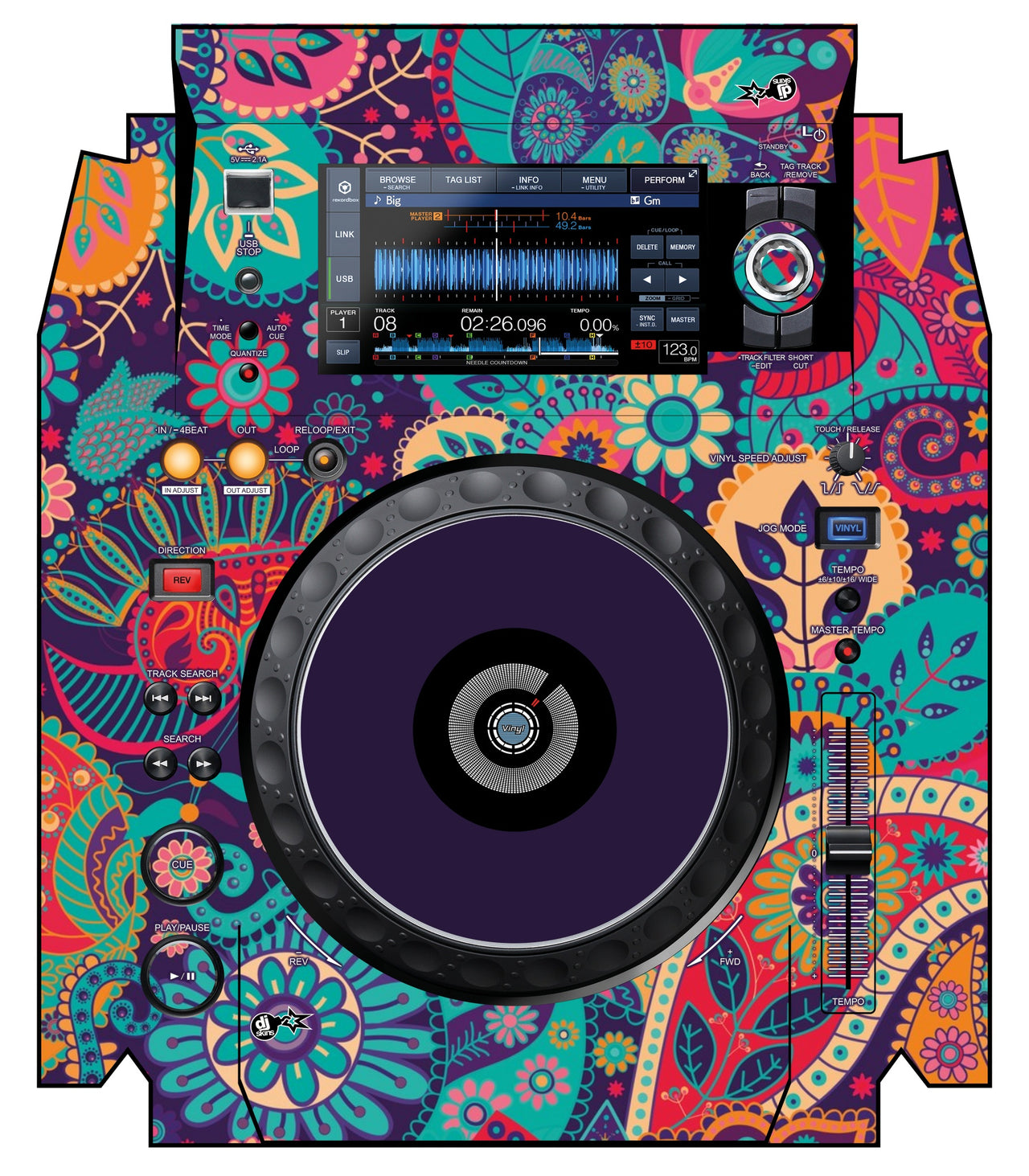 Pioneer DJ XDJ 1000 MK2 Skin Springinsfeld