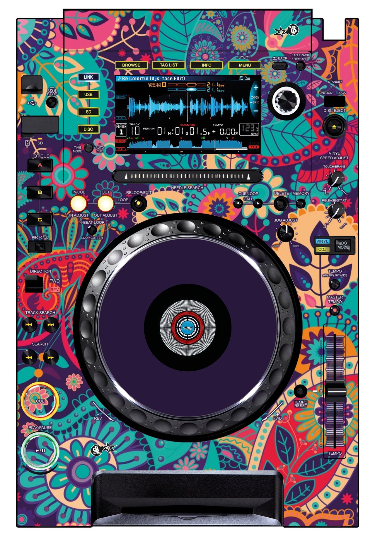 Pioneer DJ CDJ 2000 Skin Springinsfeld