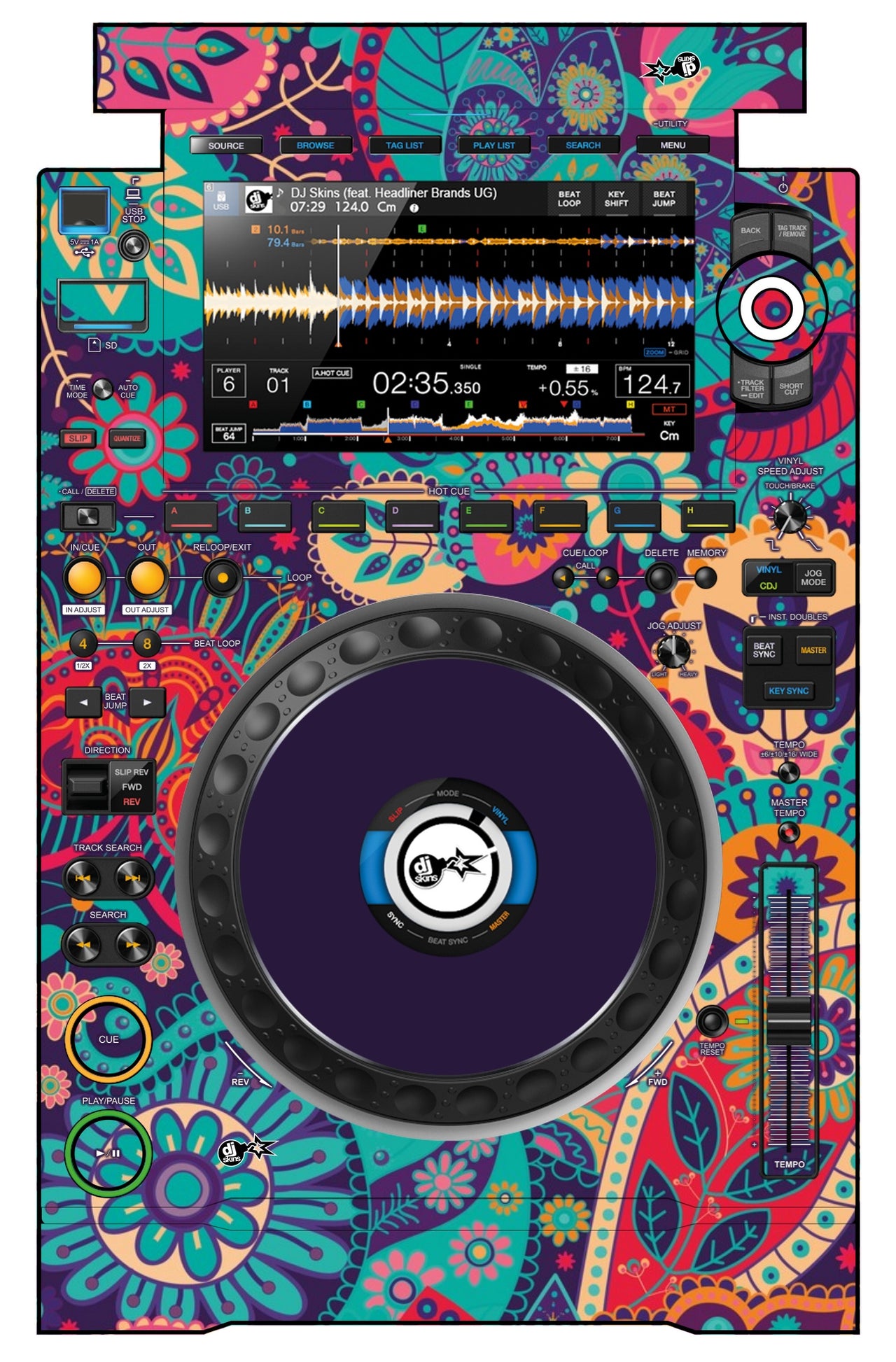 Pioneer DJ CDJ 3000 Skin Springinsfeld