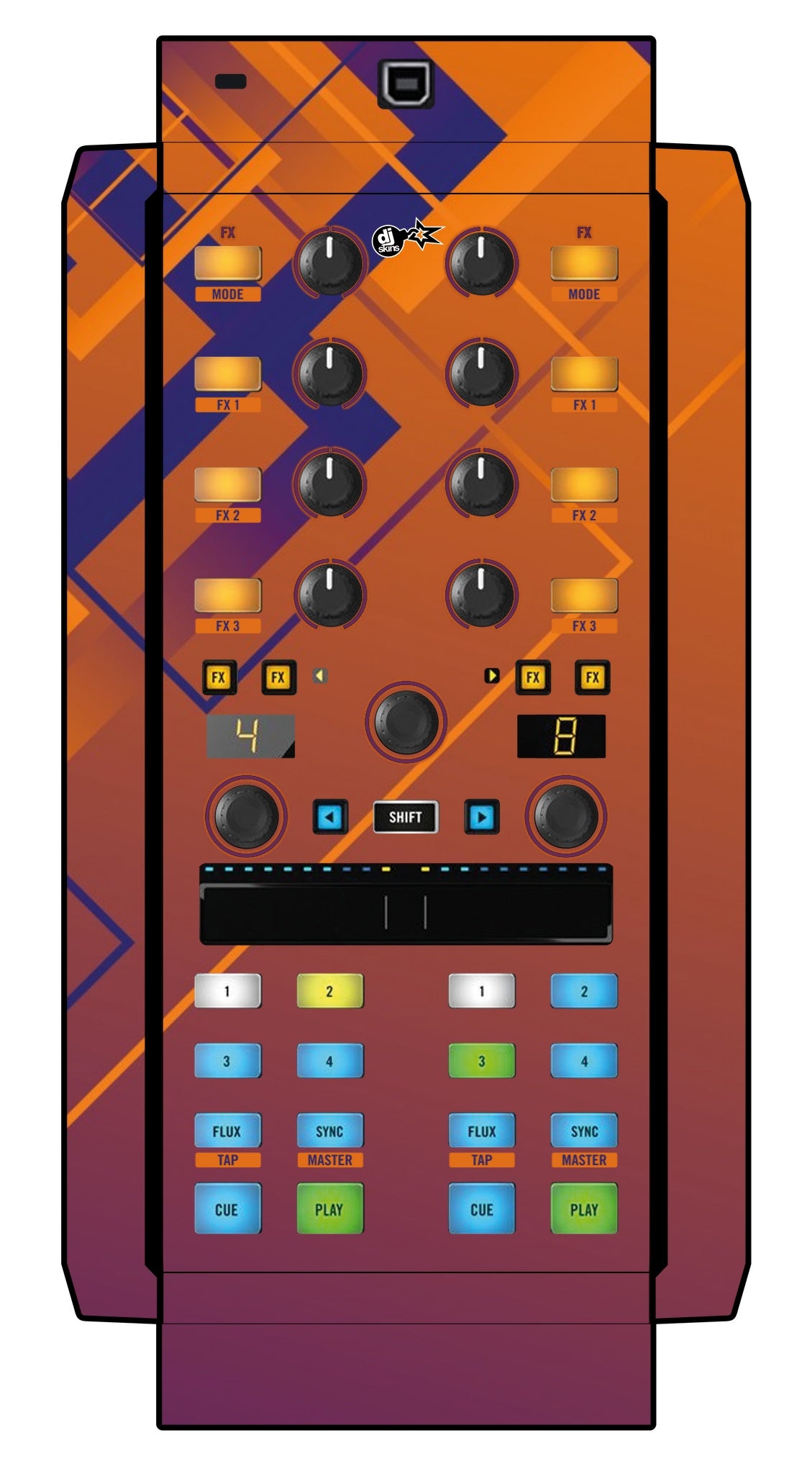 Native Instruments X1 MK2 Skin Squared Hollow